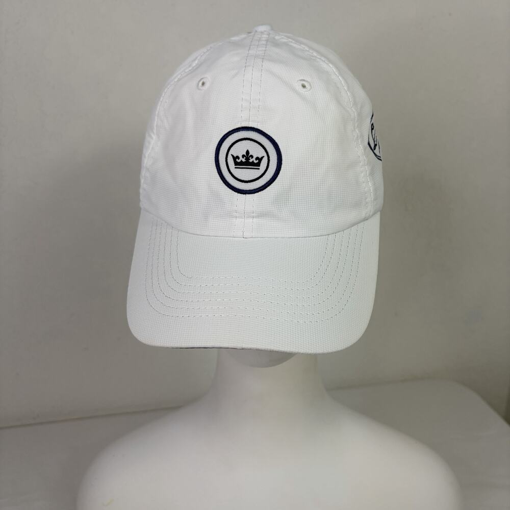 Peter Millar White Golf embroidered Hat Size One, preppy, casual, sports, club